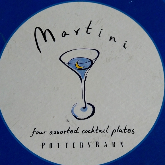 Pottery Barn 4 assorted cocktail plates - Picture 2 of 7
